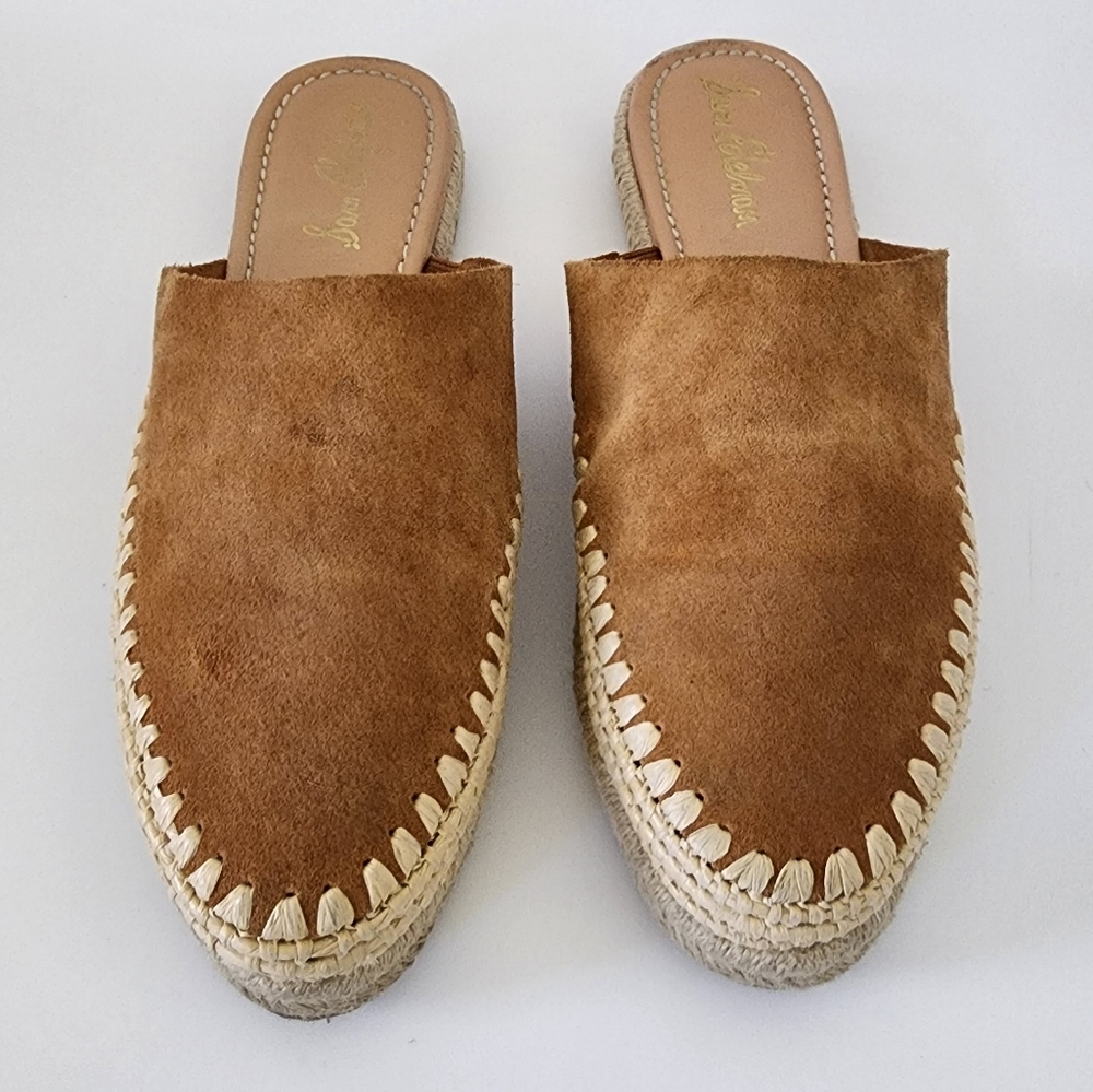 Sam Edelman brown espadrille mules size 9